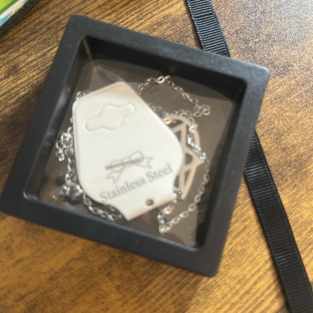 Elegant Silver Heart Necklace - Picture 5 of 6